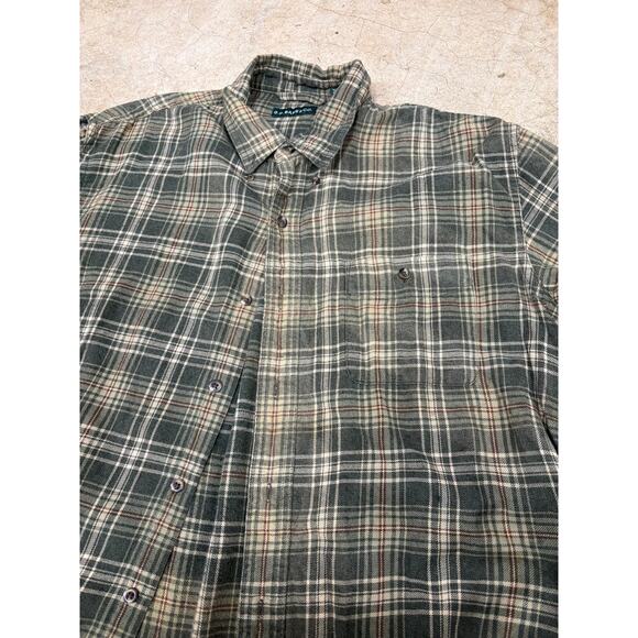 GH Bass & Co. Mens Vintage Lng Slv Plaid Button Up Shirt L - Picture 3 of 9